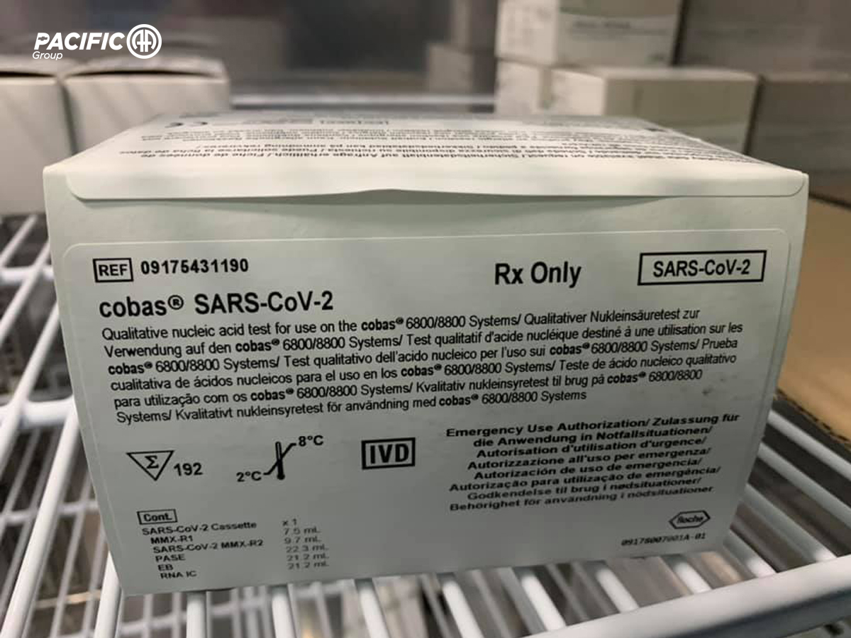 Covid-19 virus စစ်ဆေးနိုင်သော SARS-CoV-2 reagent ဆေးရည်များနှင့် ဆက်စပ်သုံးစွဲနိုင်သောအပိုပစ္စည်းများ ပေးအပ်လှူဒါန်းခြင်း