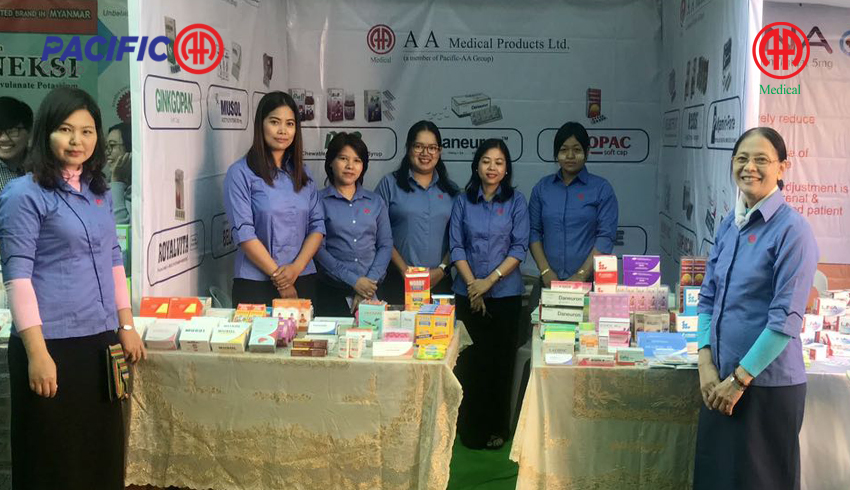 AA Medical Product Ltd participated as Booth Display and breakfast sponsorship in 9th Myanmar Medical Conference which organized by Myanmar Medical Association (Magway)
