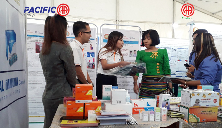 Contribution of booth display to 47th Myanmar Health Research Congress organized by the Ministry of Health and Sports