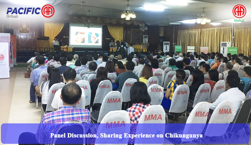 Particiation and supporting the Panel Discussion, Sharing Experience on Chikungunya which organized by Myanmar Medical Association