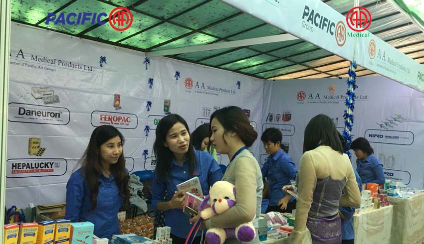 Contribution to the booth display of 12th Medical Conference, organized by the Myanmar Medical Conference (Bago Region)