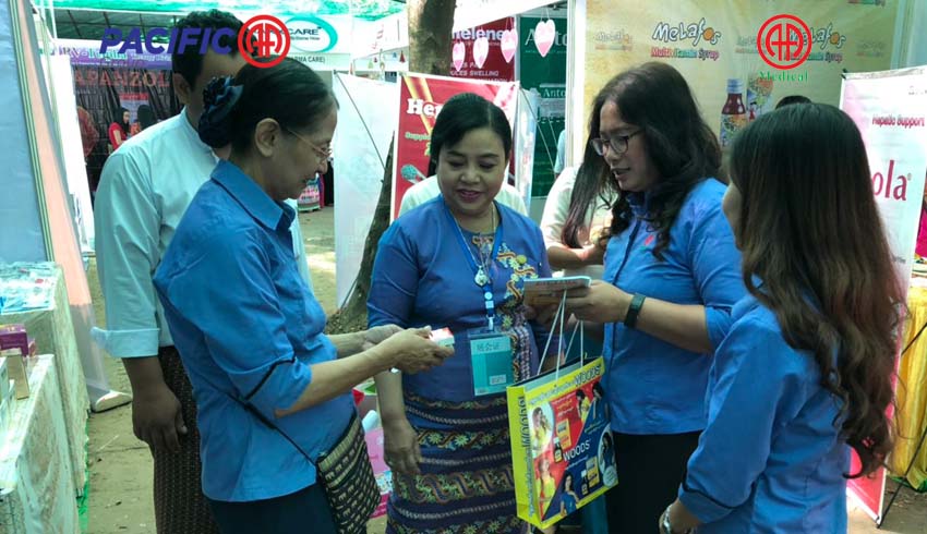 Contribution to the booth display of 12th Medical Conference, organized by the Myanmar Medical Conference (Bago Region)