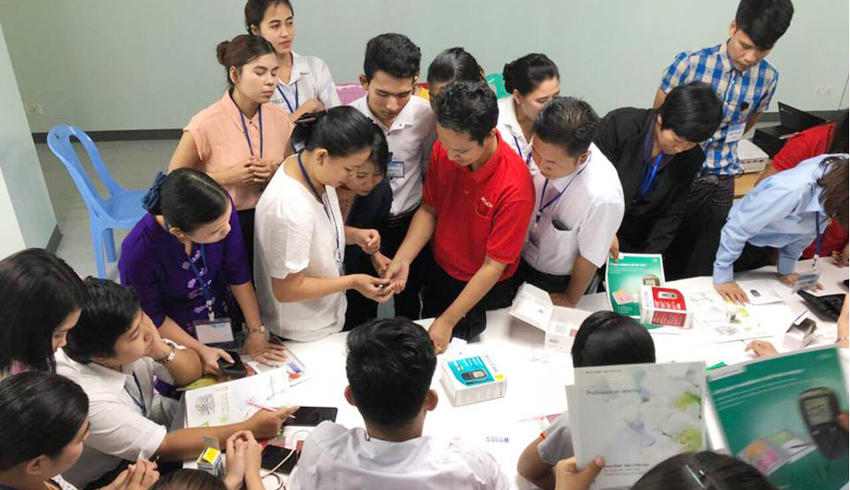 Accu-Chek Glucometer Training and Demonstration at Ar-Yu International Hospital